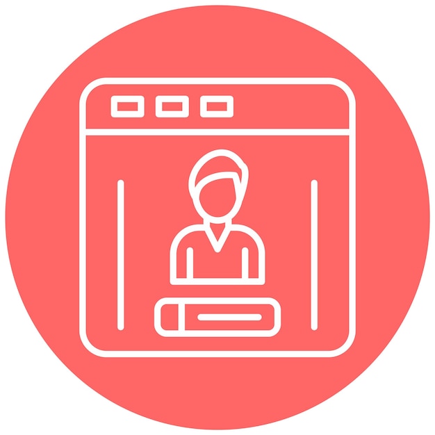 Estilo del icono de inicio de sesión de diseño vectorial