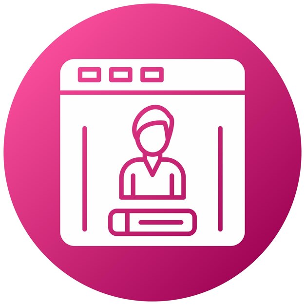 Estilo del icono de inicio de sesión de diseño vectorial
