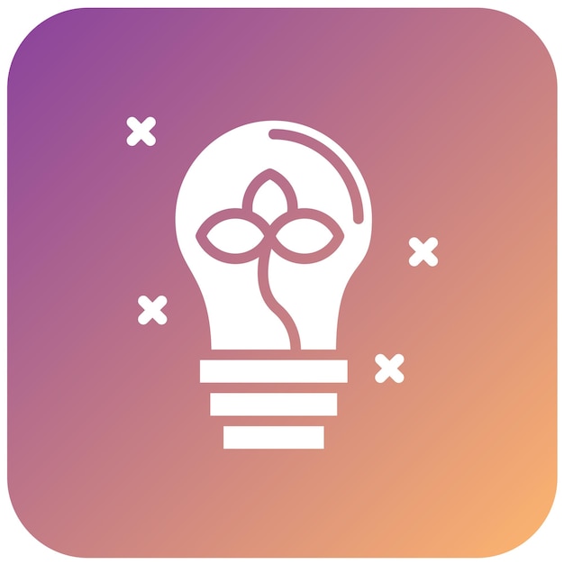 Estilo del icono de innovación verde del diseño vectorial