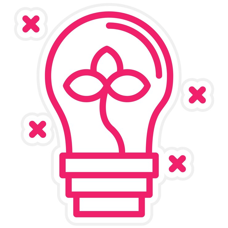 Vector estilo del icono de innovación verde del diseño vectorial