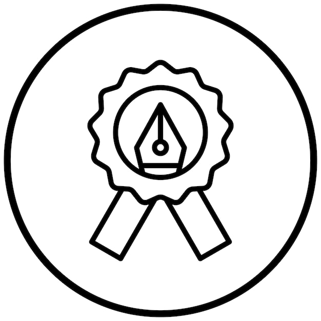 Estilo del icono de la insignia de diseño vectorial