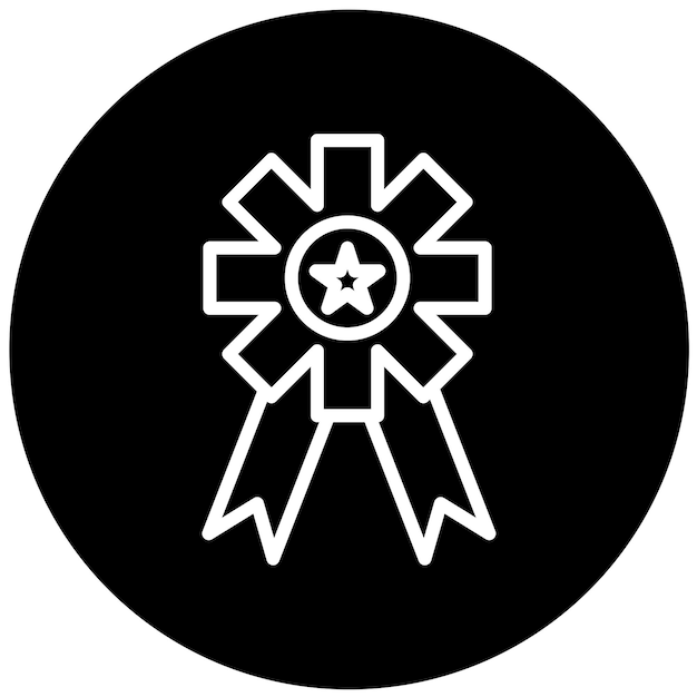 Estilo del icono de la insignia de diseño vectorial