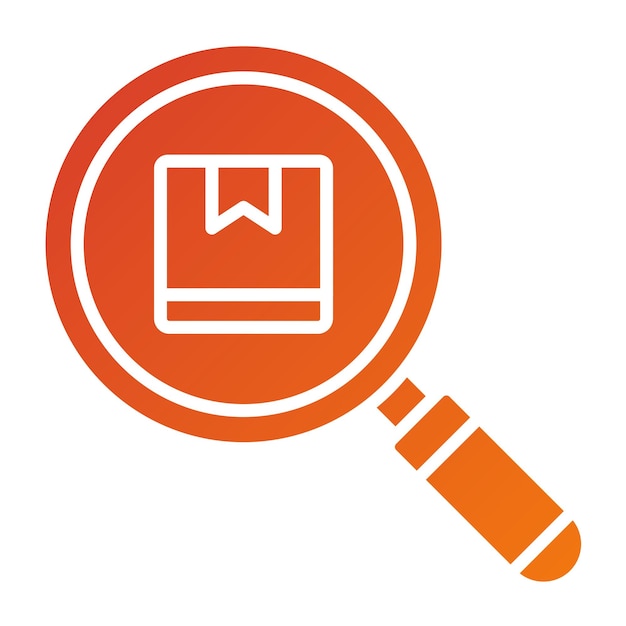 Estilo del icono de inspección de diseño vectorial