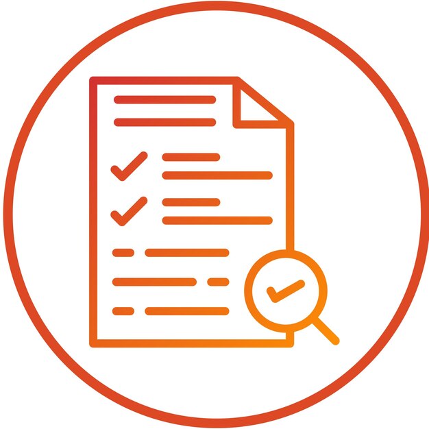 Estilo del icono de inspección de diseño vectorial