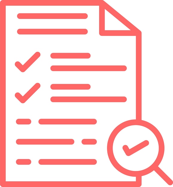 Estilo del icono de inspección de diseño vectorial