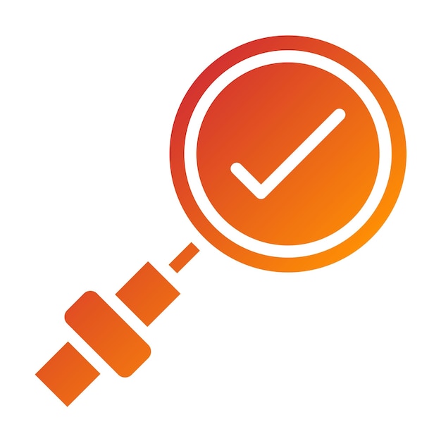 Estilo del icono de inspección de diseño vectorial