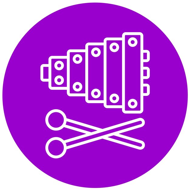 Estilo del icono del instrumento de diseño vectorial