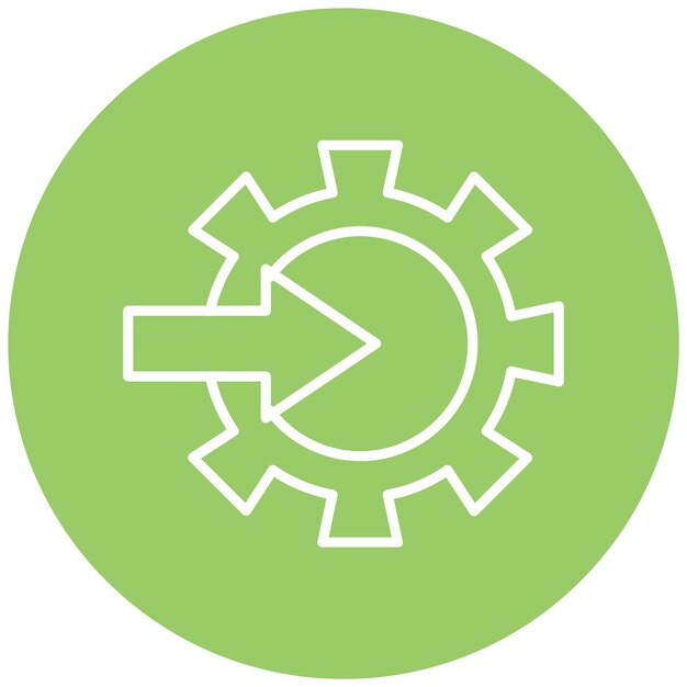 Estilo del icono de integración de diseño vectorial