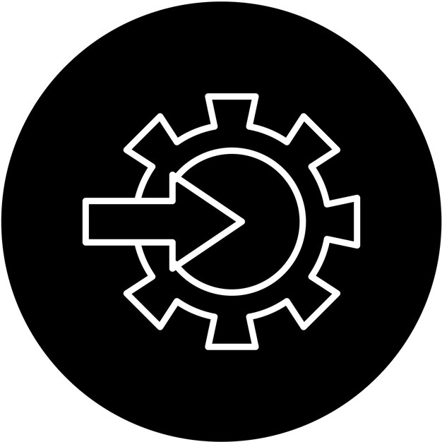 Estilo del icono de integración de diseño vectorial