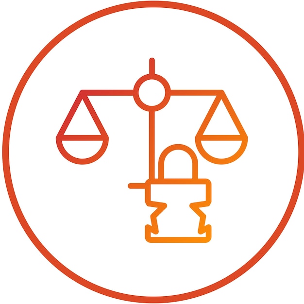 Estilo del icono de integridad de violación de diseño vectorial