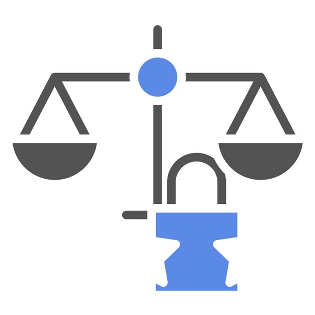 Estilo del icono de integridad de violación de diseño vectorial