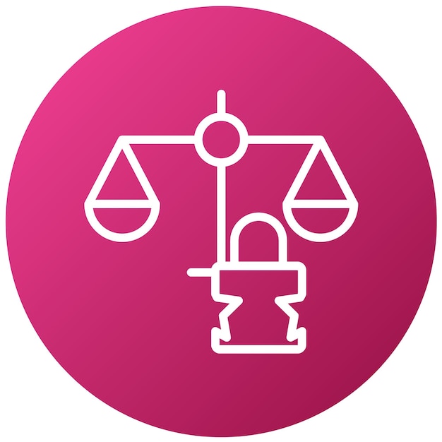 Estilo del icono de integridad de violación de diseño vectorial