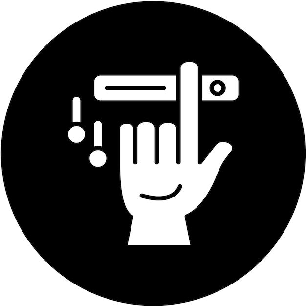 Estilo de icono de interacción de diseño vectorial