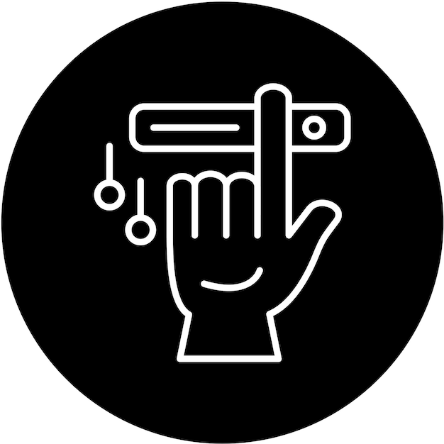 Estilo de icono de interacción de diseño vectorial