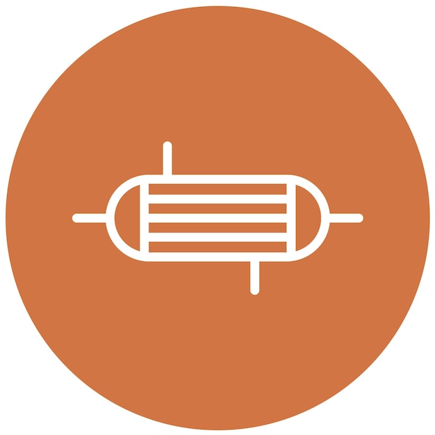 Estilo del icono del intercambiador de calor de diseño vectorial