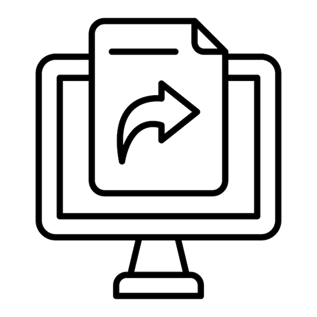 Estilo del icono de intercambio de archivos de diseño vectorial