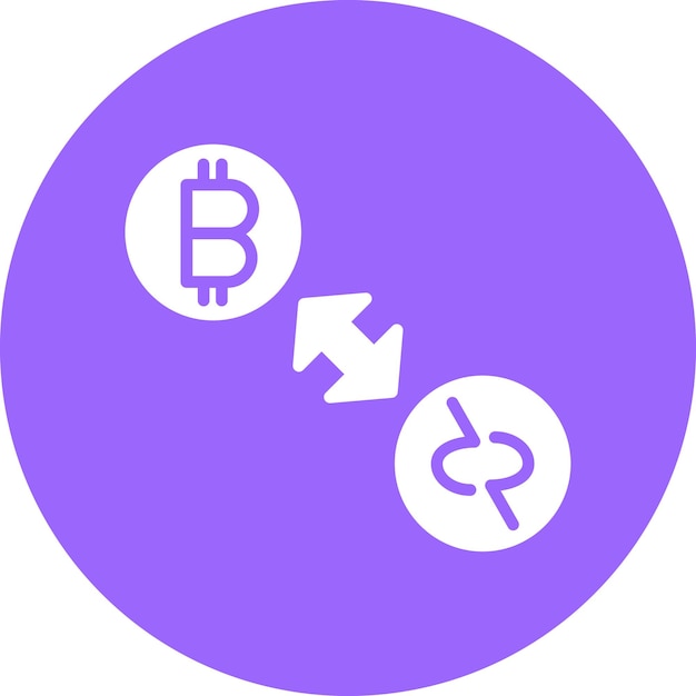 Estilo de icono de intercambio atómico de diseño vectorial