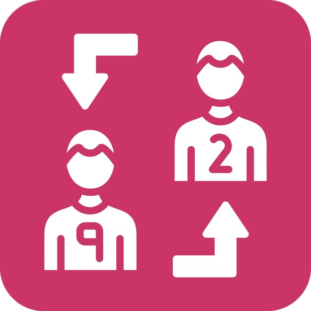Estilo de icono de intercambio de diseño vectorial