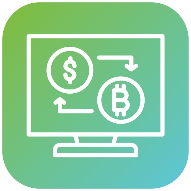 Estilo de icono de intercambio de diseño vectorial