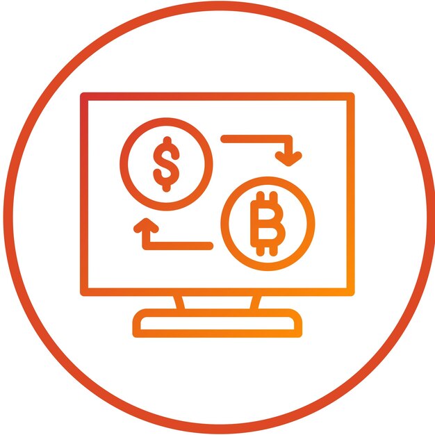 Estilo de icono de intercambio de diseño vectorial