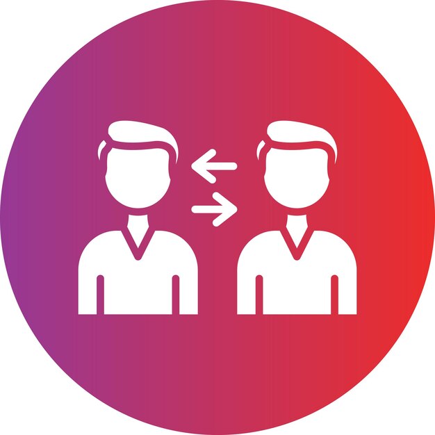 Estilo de icono de intercambio del jugador de diseño vectorial
