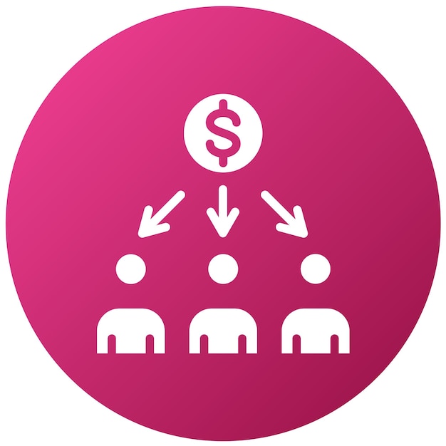 Estilo del icono de los interesados en el diseño vectorial