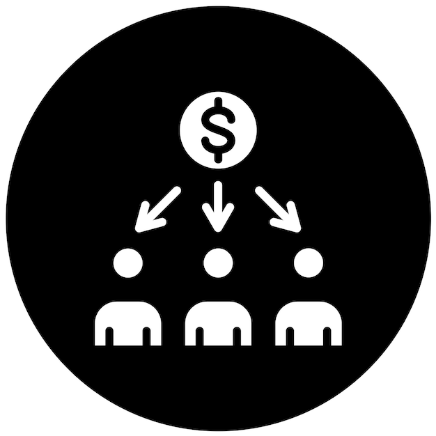 Estilo del icono de los interesados en el diseño vectorial