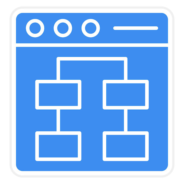 Estilo del icono de la interfaz de diseño vectorial Ux