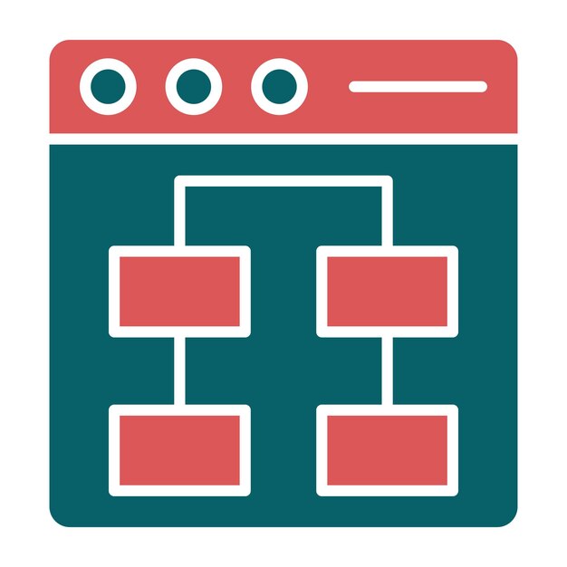 Estilo del icono de la interfaz de diseño vectorial Ux