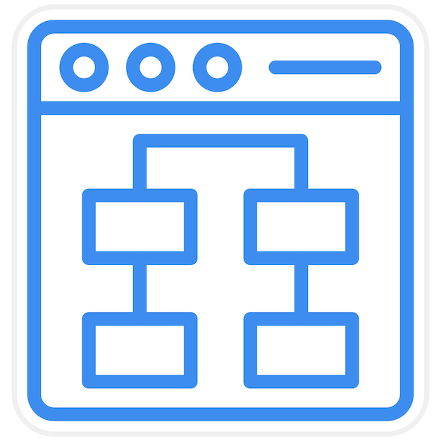 Estilo del icono de la interfaz de diseño vectorial Ux