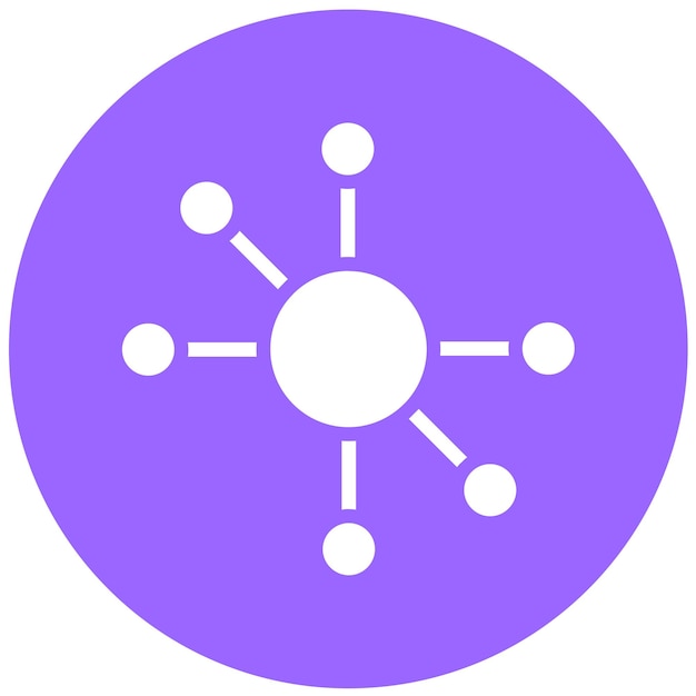 Estilo del icono de la interfaz neural de diseño vectorial