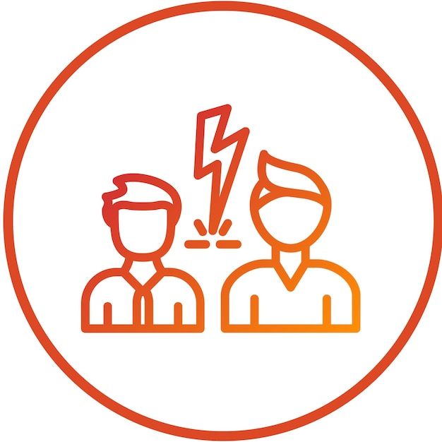 Estilo de icono de intervención de diseño vectorial