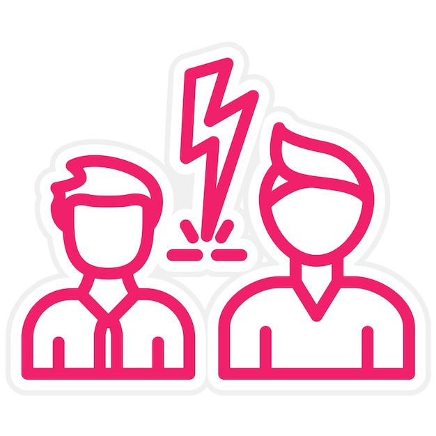 Estilo de icono de intervención de diseño vectorial