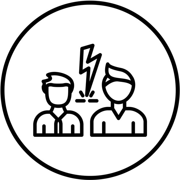 Estilo de icono de intervención de diseño vectorial
