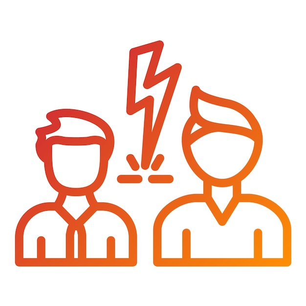 Estilo de icono de intervención de diseño vectorial