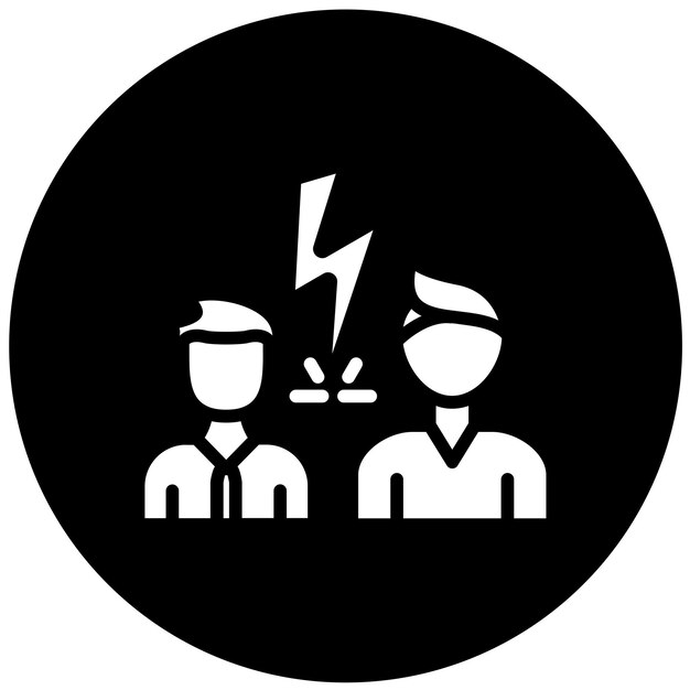 Estilo de icono de intervención de diseño vectorial
