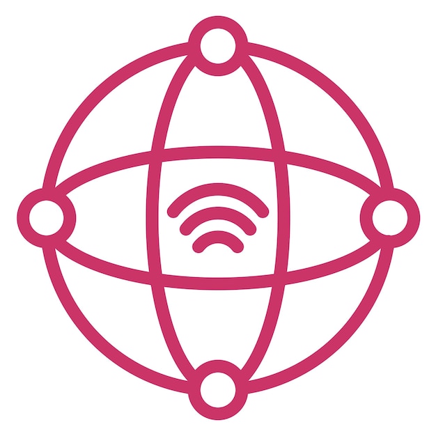 Estilo del icono de la intranet de diseño vectorial