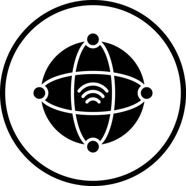 Estilo del icono de la intranet de diseño vectorial