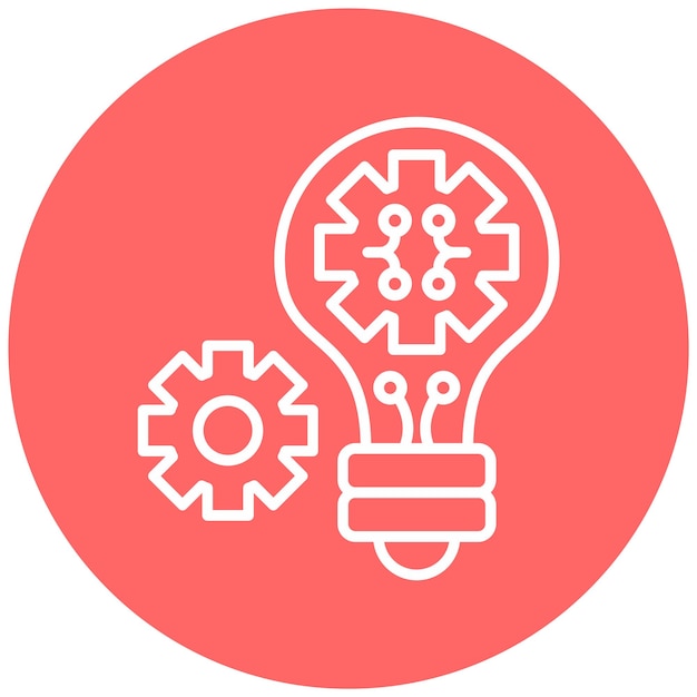 Estilo del icono de la invención del diseño vectorial