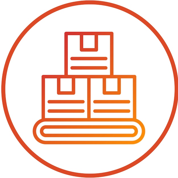 Estilo del icono del inventario de diseño vectorial