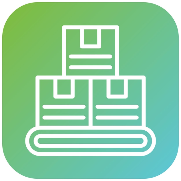 Estilo del icono del inventario de diseño vectorial
