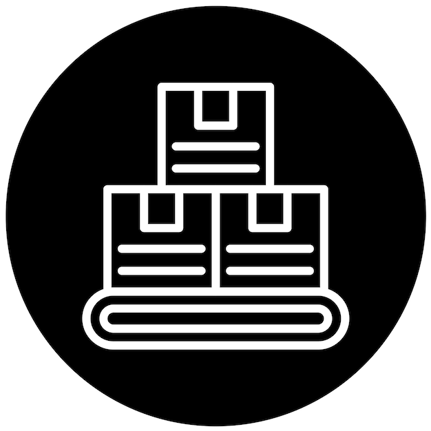 Estilo del icono del inventario de diseño vectorial