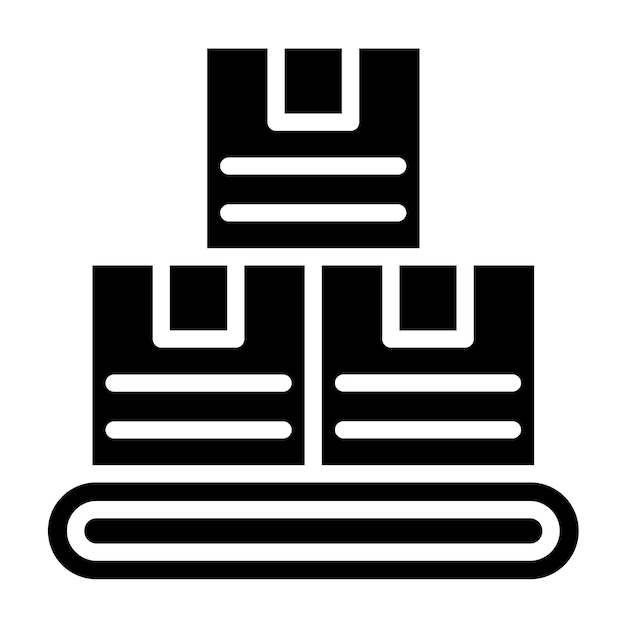 Estilo del icono del inventario de diseño vectorial