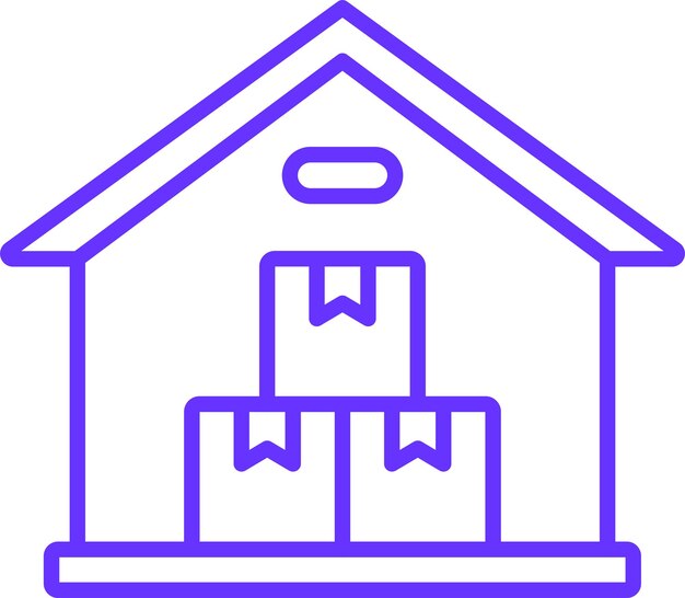 Estilo del icono del inventario de diseño vectorial