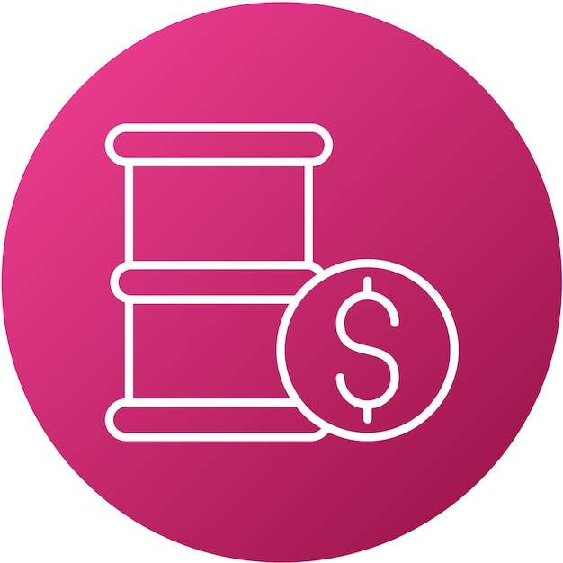 Estilo de icono de inversión de aceite de diseño vectorial