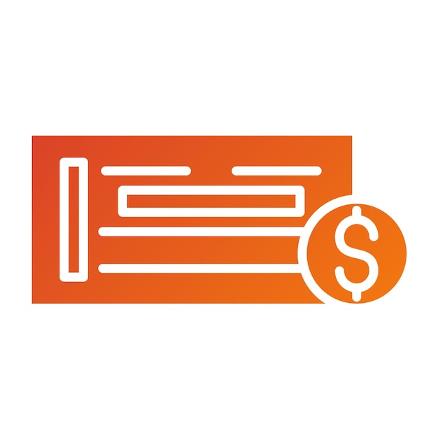 Estilo del icono de inversión de bonos de diseño vectorial