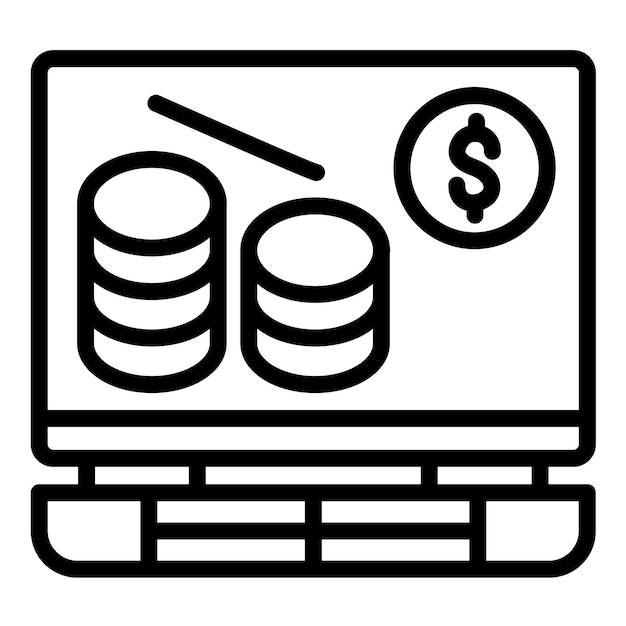 Estilo del icono de inversión del diseño vectorial