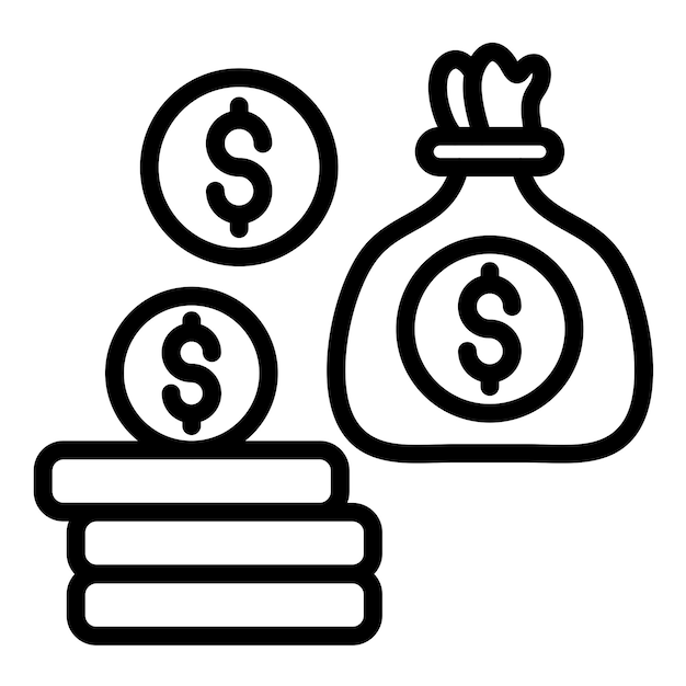 Estilo del icono de inversión del diseño vectorial