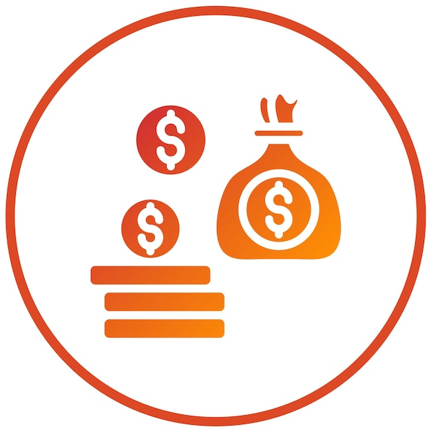 Estilo del icono de inversión del diseño vectorial
