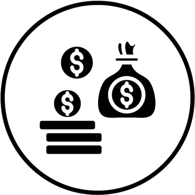 Estilo del icono de inversión del diseño vectorial